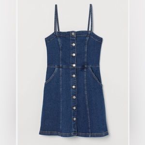 H&M Blue Denim Mini Dress